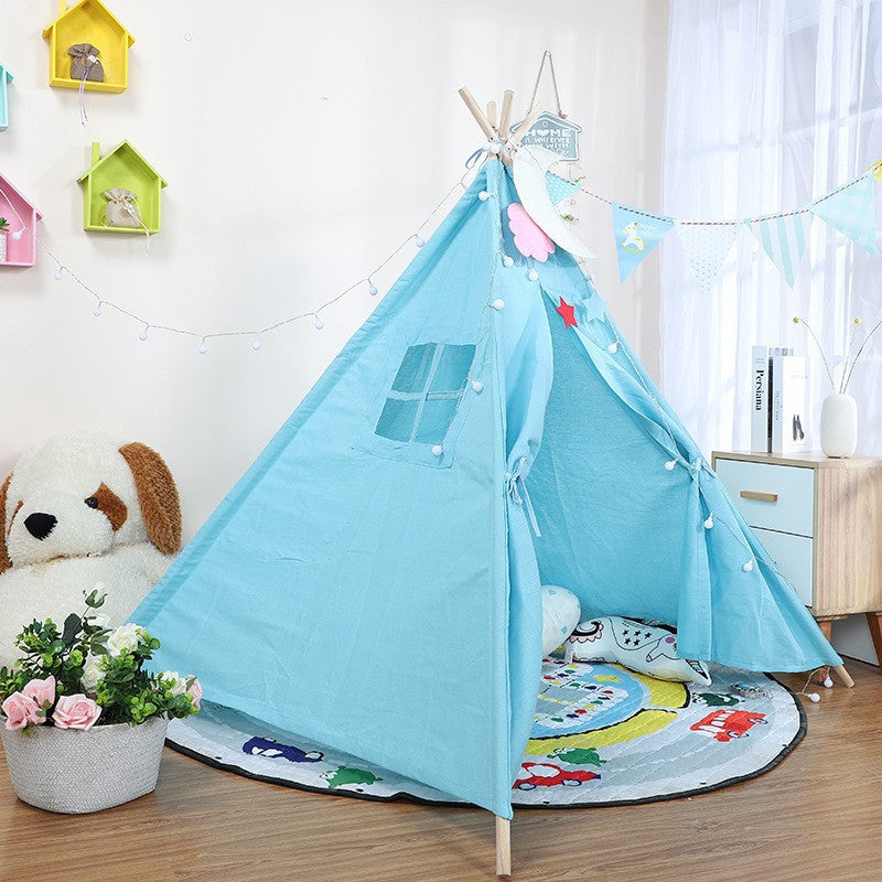 A Indian Tent Children's Indoor Small Tent Outdoor Camping Princess Castle Play House Toy House