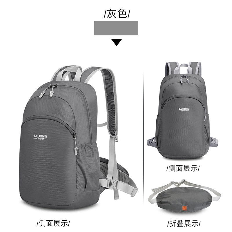 A new backpack female mountaineering outdoor sports bag travel bag riding large-capacity folding combination suit purse