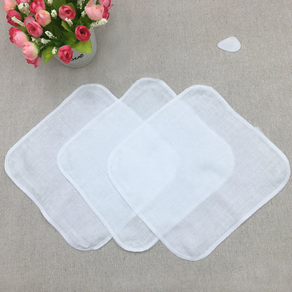 A 10 baby gauze towels, saliva towels, baby small square towels, face towels, cleaning mouth, face towels, spitting milk water wholesale MOQ: 10BAG