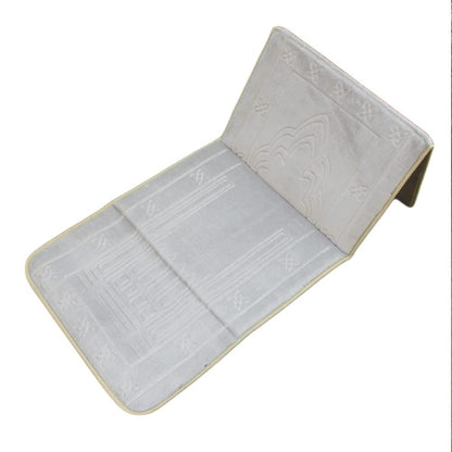 A manufacturer's direct sales Raschel fabric portable prayer blanket size 55 * 110 folding prayer blanket backrest prayer blanket