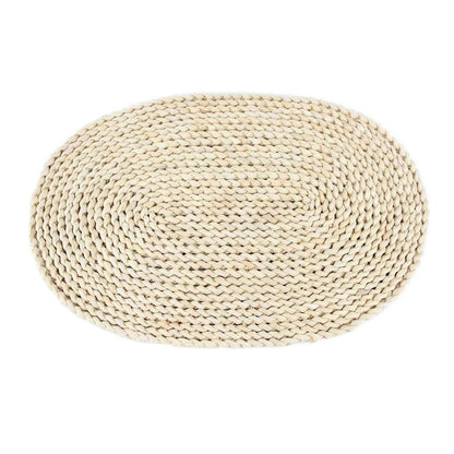 A Japanese-style home natural corn husk handmade straw plus thermal insulation tea mat table mat heat-resistant casserole mat plate cup placemat