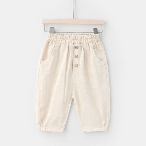 Pantalones cortos para niños 2023 nueva ropa de verano para niños pequeños y bebés en verano pantalones cortos de algodón y lino para niños pequeños y pantalones casuales extranjeros 