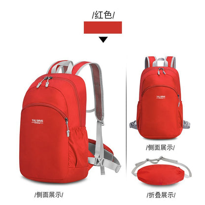 A new backpack female mountaineering outdoor sports bag travel bag riding large-capacity folding combination suit purse