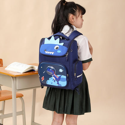 A Wholesale of 2024 new primary school school student backpacks, girls and children's suitcase, boys detachable drag cartoon