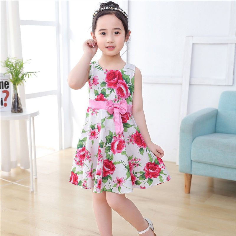 Girls&#039; summer dress Princess skirt cotton soft western style 2023 new children&#039;s skirt summer girl skirt