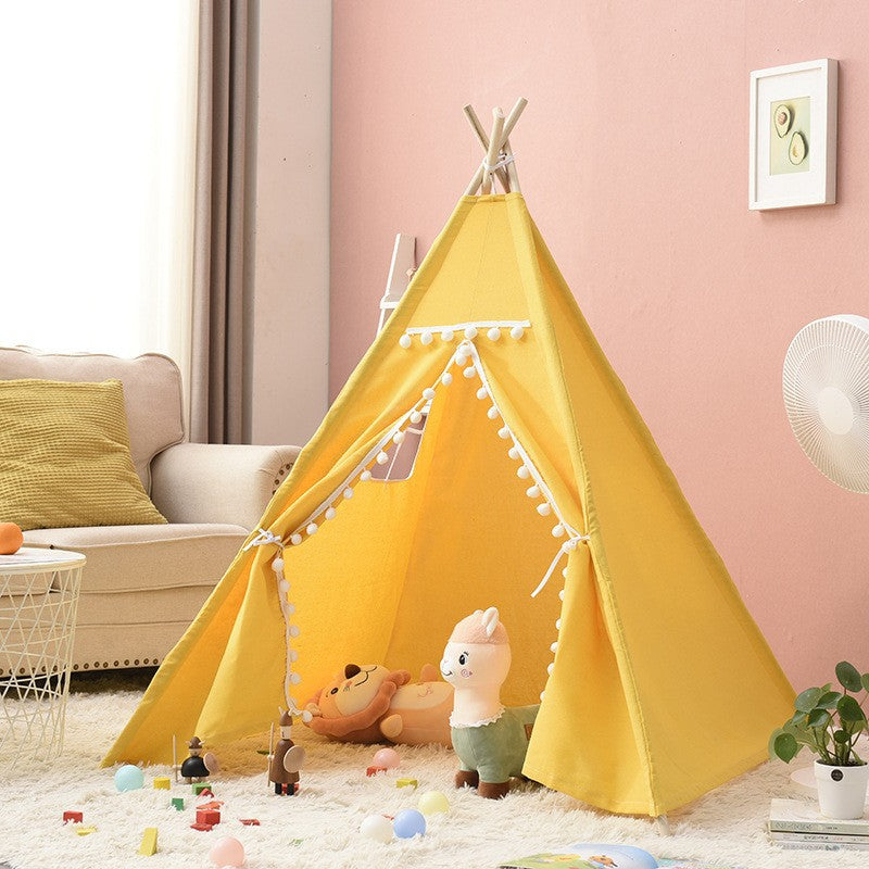 A Indian Tent Children's Indoor Small Tent Outdoor Camping Princess Castle Play House Toy House