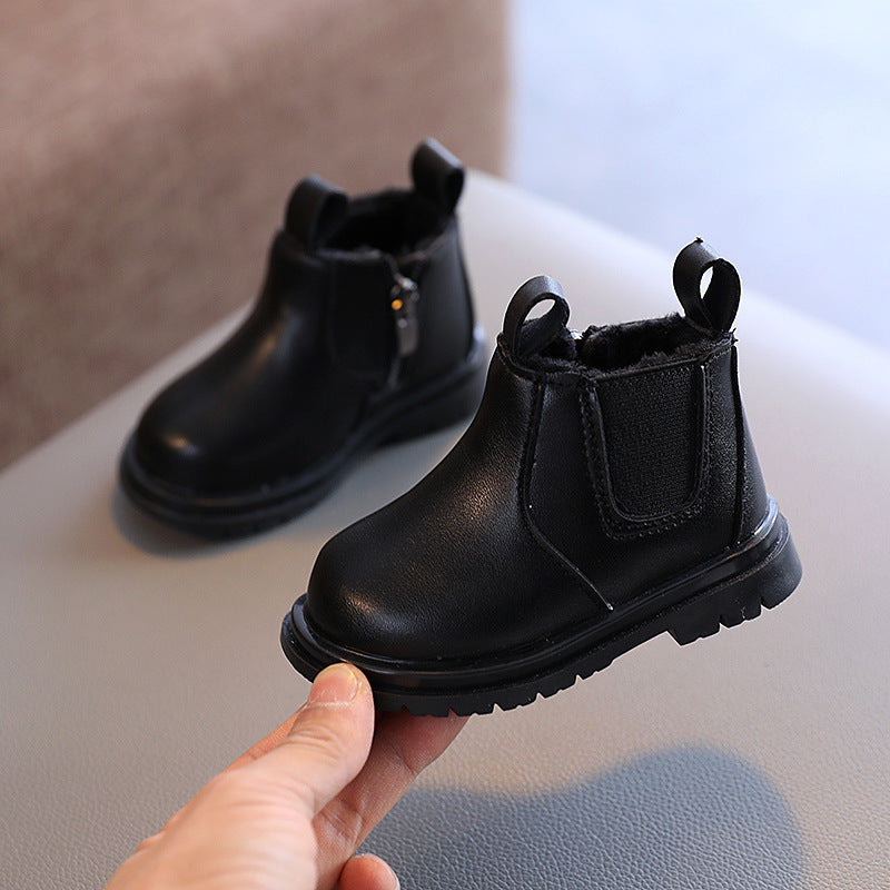 A baby winter cotton shoes 1 cigarette boots, velvet thermal cotton boots 2 boys and girls baby toddler shoes