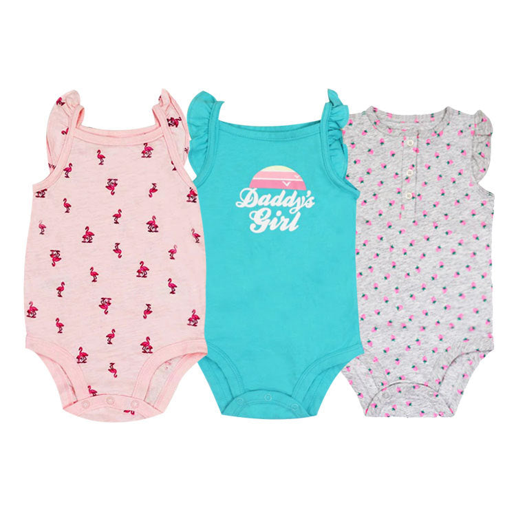 A new summer jumpsuit for infants and young children, newborn pure cotton triangle jumpsuit, baby sleeveless bag, buttocks, foreign trade children's clothing