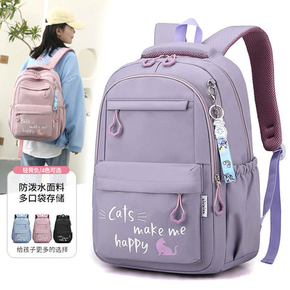 Mochila para estudiantes de primaria para reducir la carga de los grados tercero y sexto, niñas de secundaria, mochilas para niños, sistema forestal, mochilas escolares versátiles, nuevos estilos 