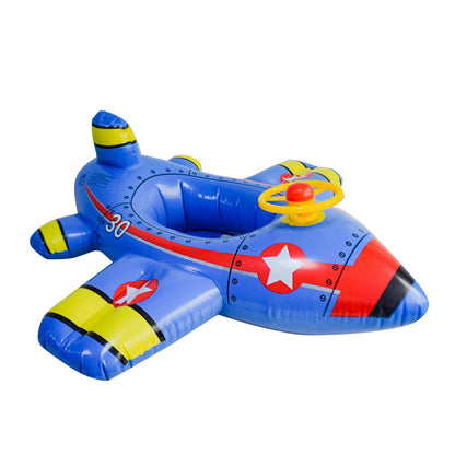 A internet celebrity with water gun airplane seat circle, children's swimming circle, cute cartoon baby water seat circle, inflatable swimming circle