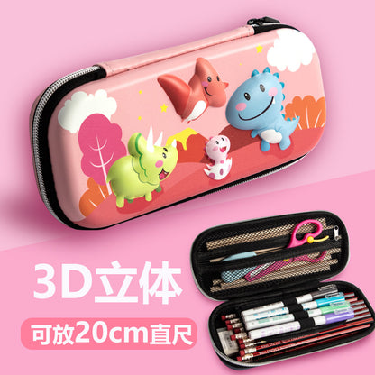 A Korean girls&#039; pencil case creative EVA girls&#039; heart stationery bag large-capacity pencil case for male and female primary school students