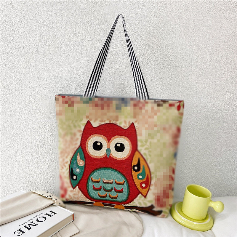 student tote portable canvas bag