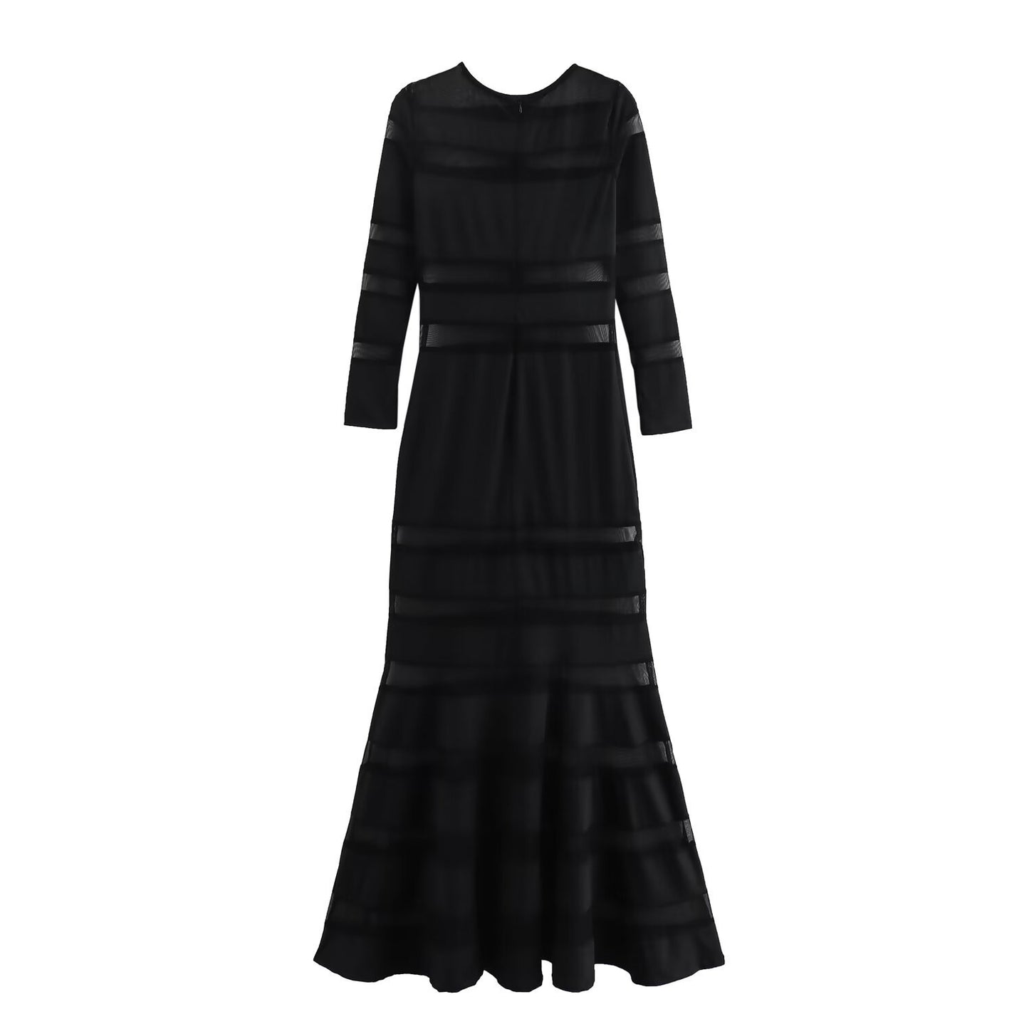 A European and American cross-border women's clothing wholesale women's black splicing dress