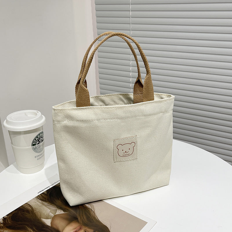 Bolso de lona para mujer, bolso para el almuerzo