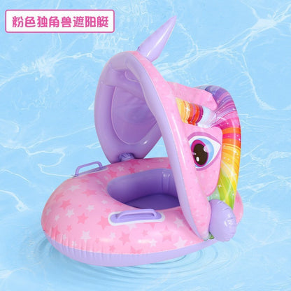 A internet celebrity with water gun airplane seat circle, children's swimming circle, cute cartoon baby water seat circle, inflatable swimming circle