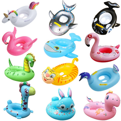 A Water Seat Ring Children's Swimming Seat Ring Animal Pattern 17 Patterns to Choose from 0-5-year-old Baby Seat Ring