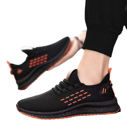 A 2021 spring and summer new fly-woven men's shoes Korean version of trendy casual breathable mesh sports shoes for men