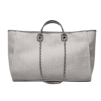 Bolso de mano para mujer, de gran capacidad, portátil, con cadena cruzada, 0,8 kg 