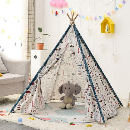 A Indian Tent Children's Indoor Small Tent Outdoor Camping Princess Castle Play House Toy House