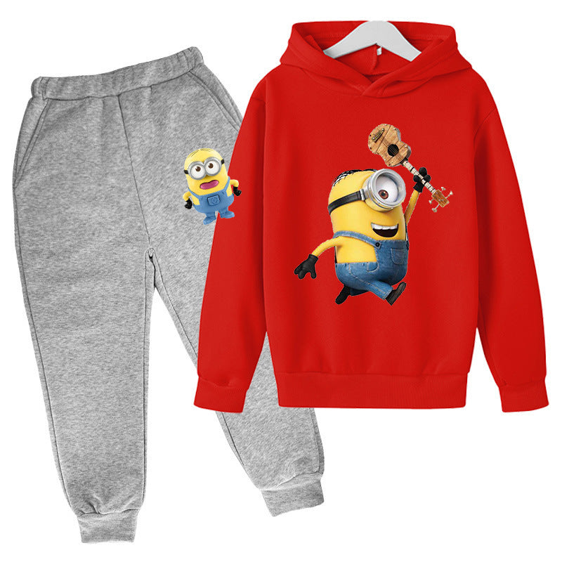 A children's hoodie set sweater trousers spring and autumn explosion new South East Asia Europe and the United States cartoon cute boys and girls