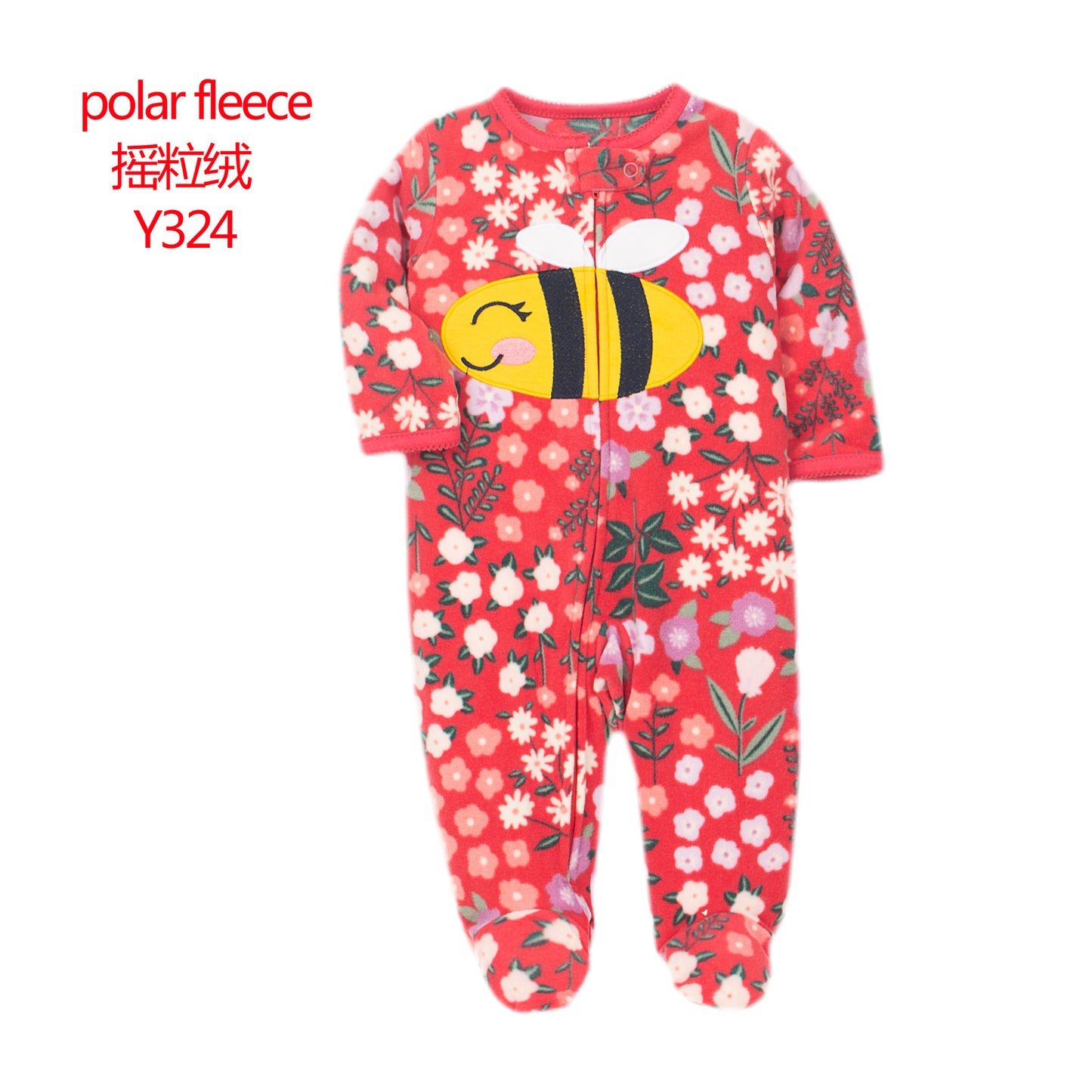 A manufacturer fleece foot climbing clothes long-sleeved onesies baby going out clothes baby Romper pajamas