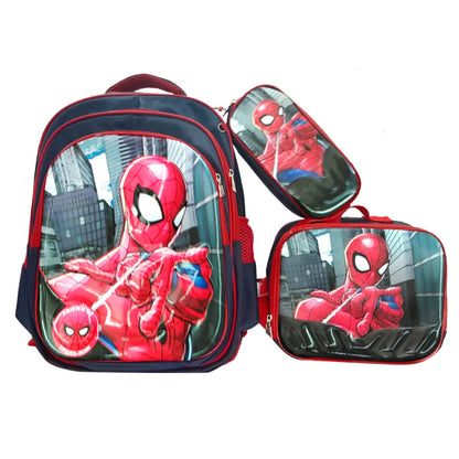 A Shaodong Cartoon Set with Lights, School Bag, Pull Rod, Double Shoulder School Bag, Detachable Three Piece Set with Film and Lights, Children's Backpack