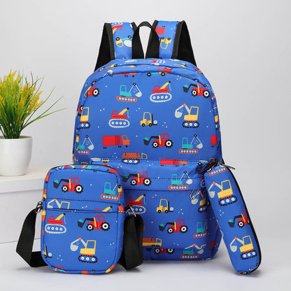 Mochila de estudiante de secundaria de Amazon para mujer, mochila infantil de unicornio, bolso bandolera, estuche para lápices, conjunto de tres piezas, bolso de hombro para mujer 