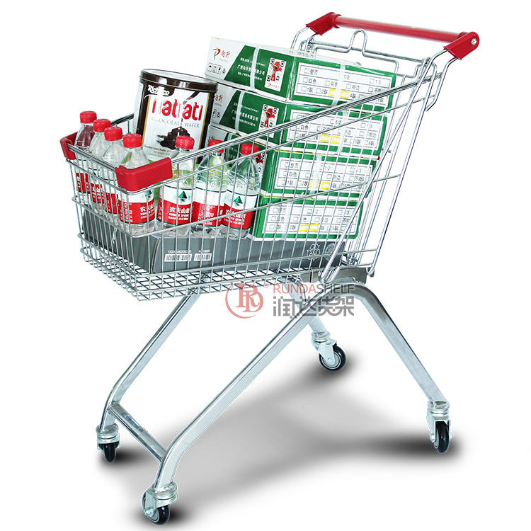 A herringbone foot shopping cart supermarket trolley folding trolley with stool shopping cart wholesale