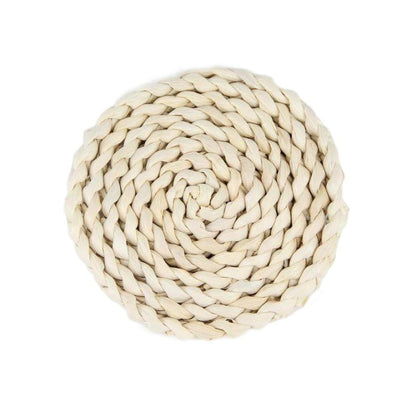 A Japanese-style home natural corn husk handmade straw plus thermal insulation tea mat table mat heat-resistant casserole mat plate cup placemat