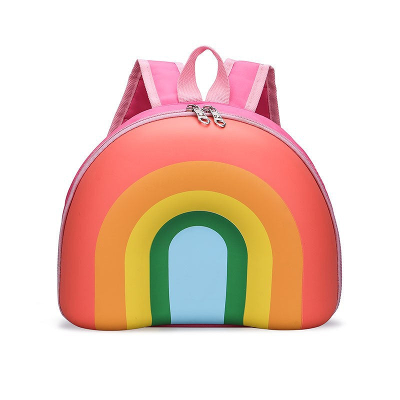 Mochila infantil de dibujos animados en 3D tridimensional, nueva mochila pequeña para clase de jardín de infantes, mochila de cáscara de huevo de dinosaurio linda de moda 