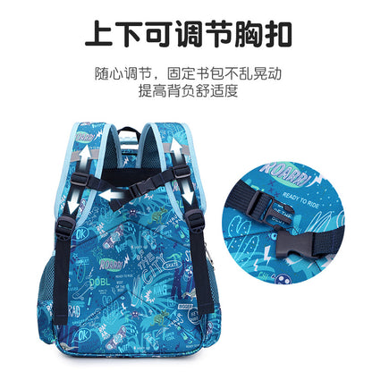 A Wholesale of backpacks for primary school students, boys and girls, children's ultra light spine protection backpacks for ages 6 to 12, sold directly by Factory A