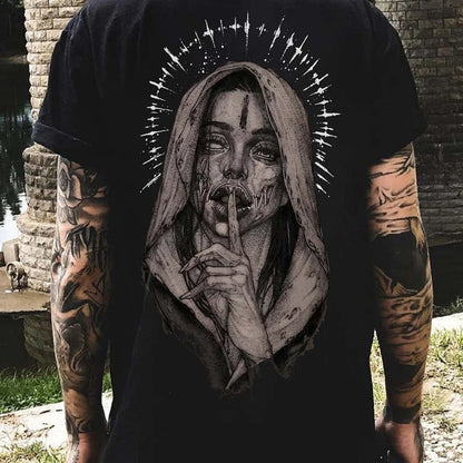 Camiseta de algodón puro con cuello redondo y manga corta estampada en caliente exclusiva de Cross Border 2023 para hombre 