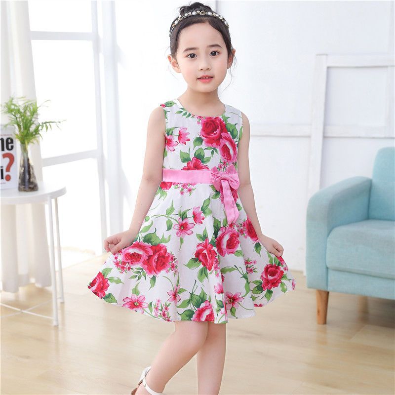 Girls&#039; summer dress Princess skirt cotton soft western style 2023 new children&#039;s skirt summer girl skirt