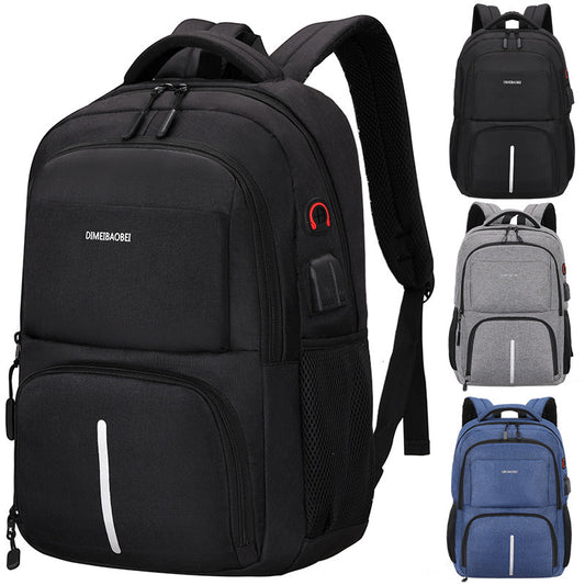 A backpack men&#039;s large-capacity simple business computer backpack outdoor leisure travel student bag factory wholesale