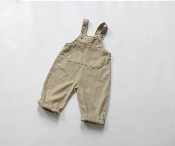 Pantalones para niños de primavera y otoño, edición coreana, pantalones con pechera para niños, mono deportivo de algodón para niñas, pantalones versátiles, 0,12 kg 