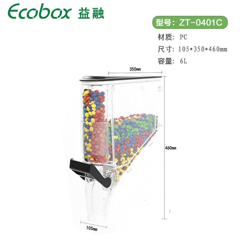 A Supermarket display box Household square storage box Inner support storage box Multi-style gravity box with lid Thickened transparent plastic