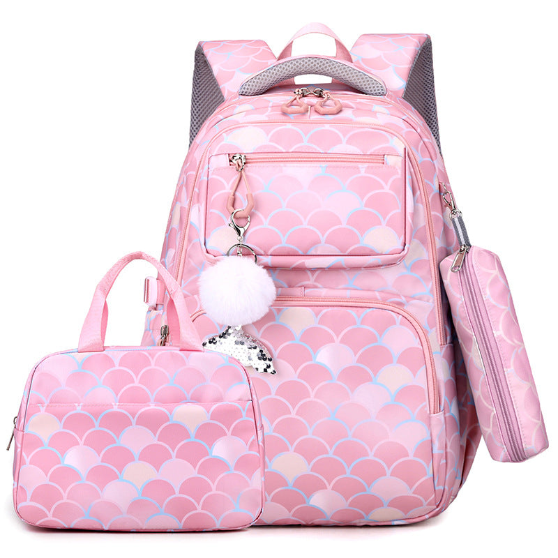 A pupils&#039; schoolbags are light, girls&#039; and boys&#039; three-piece high-value minority schoolbags, and girls&#039; school backpacks.