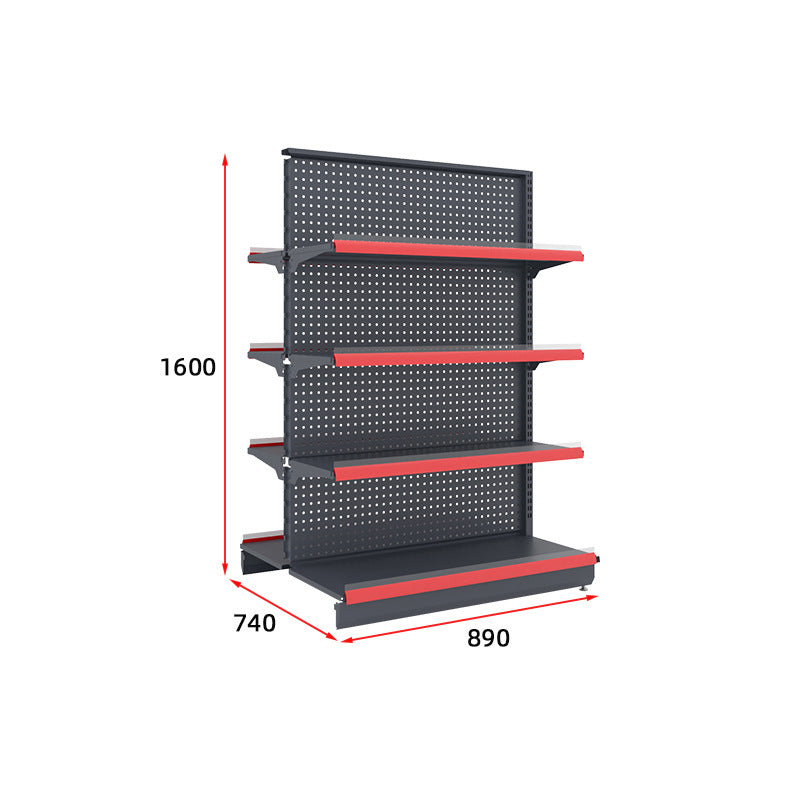 A Convenience store shelves, boutiques, snack store shelves, double-sided hole board display racks, supermarket shelf display racks