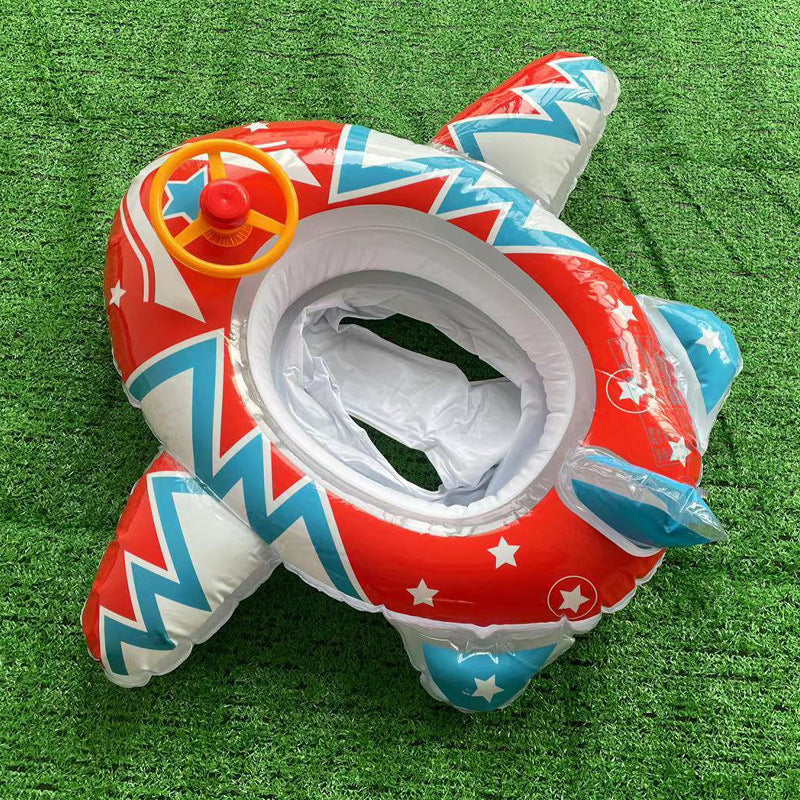 Large padded car horn boat steering wheel cross-border covered swimming ring infant swimming seat