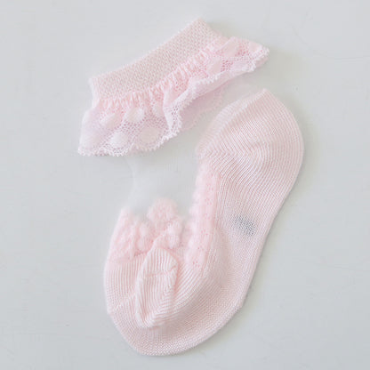 price for 10 piece baby socks ultra-thin princess children&#039;s baby silk ice crystal hoop lace socks in summer （weight 0.02kg)