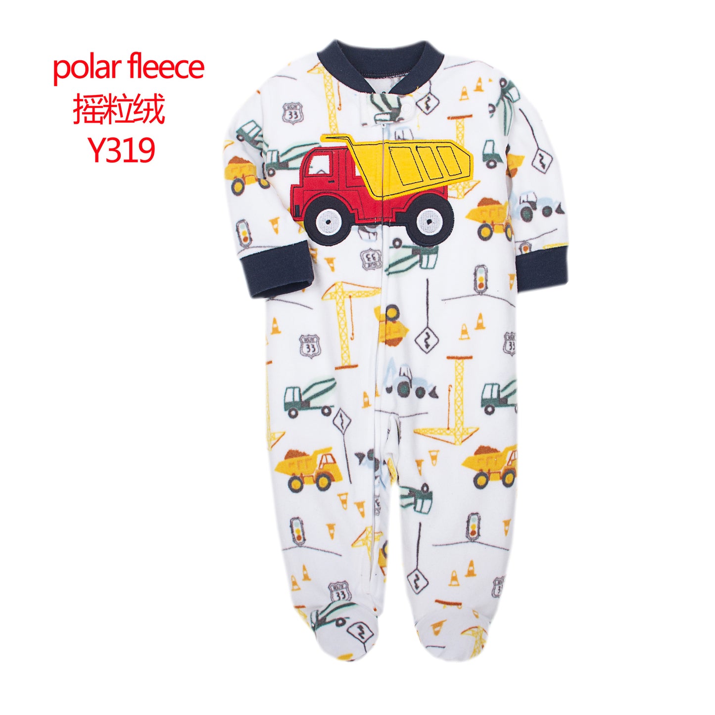 A manufacturer fleece foot climbing clothes long-sleeved onesies baby going out clothes baby Romper pajamas