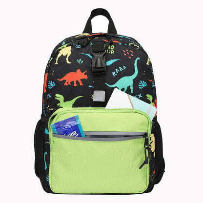 Nueva mochila escolar de tres piezas con diseño de dinosaurio de dibujos animados de Amazon para niños en edad escolar primaria, bolsa para bolígrafos con carga reducida y protección para la columna vertebral 