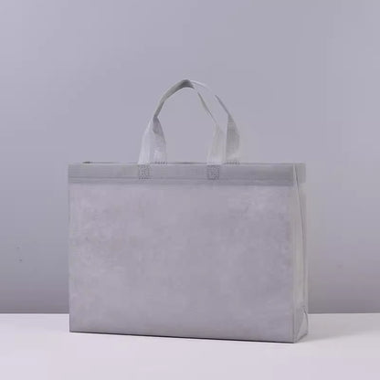 Bolsa no tejida personalizada en blanco, engrosada, para llevar, para empaquetar, para comprar zapatos, venta al por mayor, MOQ: 200 PIEZAS 