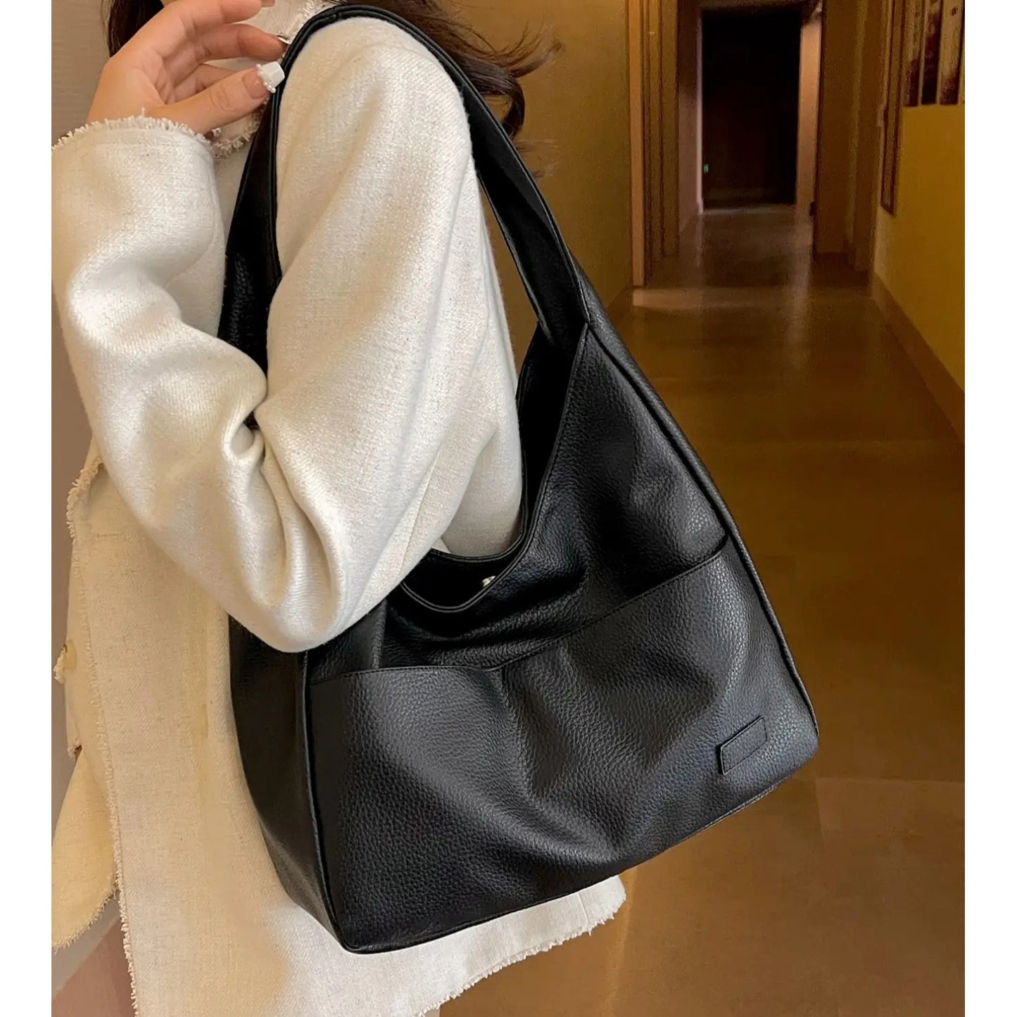 A bag2024 new women's bag tote bag Shiling bag large capacity shoulder bag wholesale casual shoulder bag