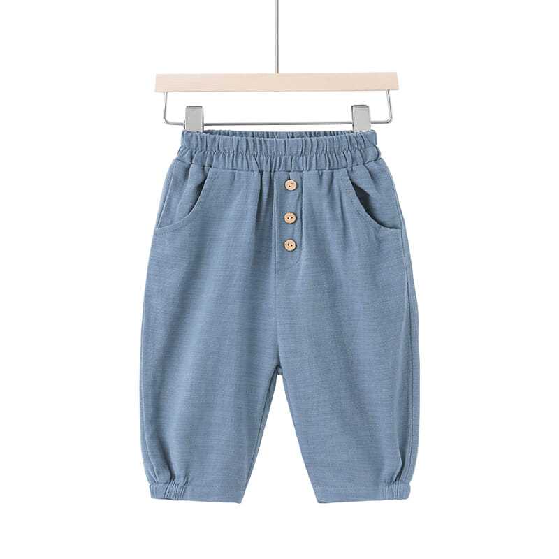 Pantalones cortos para niños 2023 nueva ropa de verano para niños pequeños y bebés en verano pantalones cortos de algodón y lino para niños pequeños y pantalones casuales extranjeros 