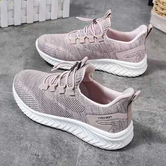 Spring and Autumn Season Hair Replacement Soft Sole Middle aged Mom Sports and Leisure Middle aged and Elderly Walking Shoes Cross border for Women 0.5kg