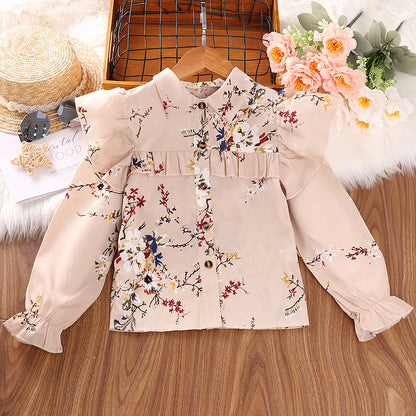 Girl's Spring Dress Set New Children's Clothing Korean Edition Shirt Half Skirt 0.3kg