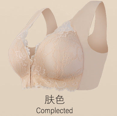 Front buckle plus size rims-free foreign trade bra underwear big breasts small comfortable breathable ladies WEIGHT:0.1KG