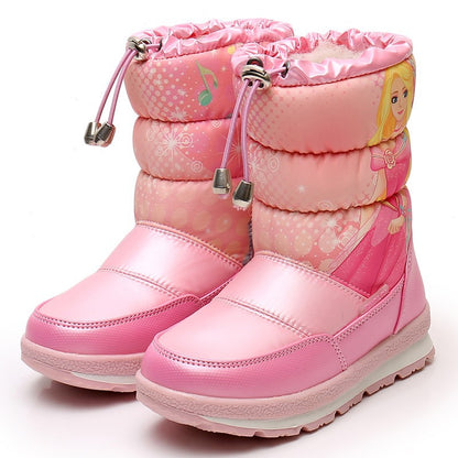 A Exports to Russia winter waterproof children's boots winter girls princess snow boots short boots thickened baby cotton shoes