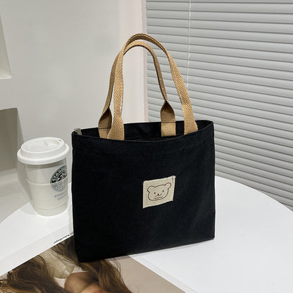 Bolso de lona para mujer, bolso para el almuerzo